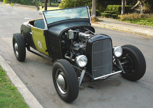  Model A Roadster on stock A rails Then I picked up the Tardel Bishop 