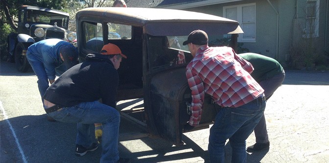 Raising the Barn… Hot Rod Style.