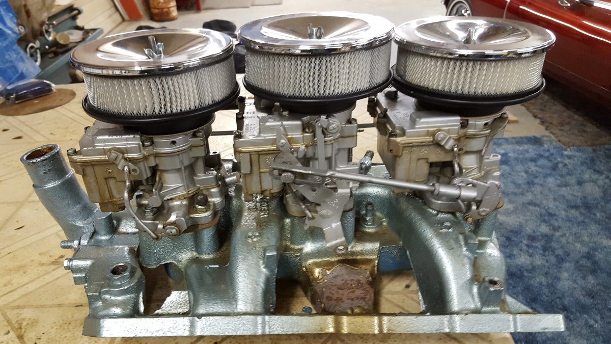 Tri Power For 1965 Pontiac 389 Rebuilt Carbs Works Great Used About