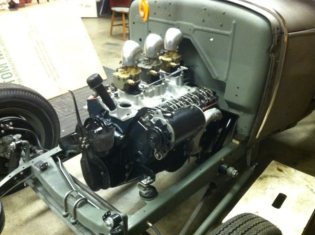 Technical Sbc In Model A With Hurst Front Mount And 39 Ford 3 Speed