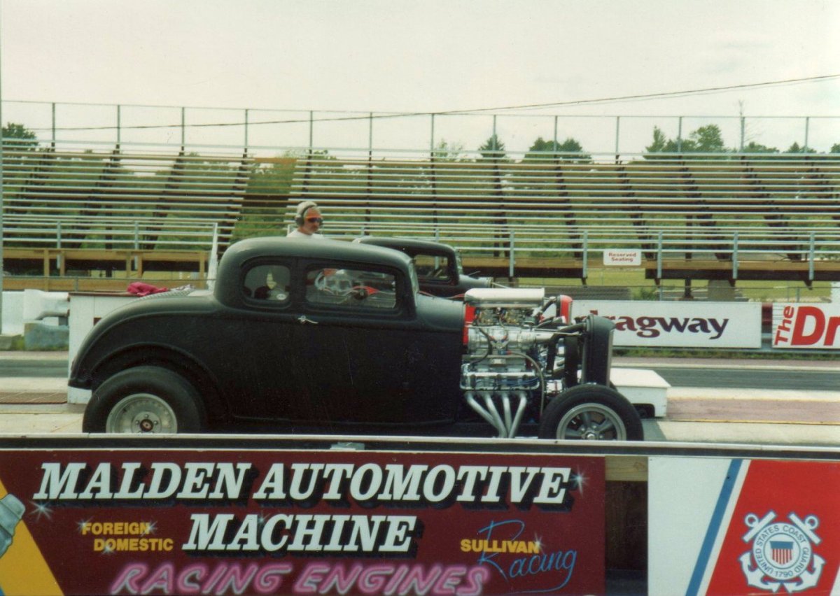 Steve and me lined up at N E Dragway.jpg