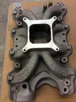 intake clevor manifold ford 351c block boss rare 2891 track 351w heads install