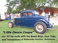 our Little Deuce Coupe with Beach Boys, Tempations, 4 Tops.JPG
