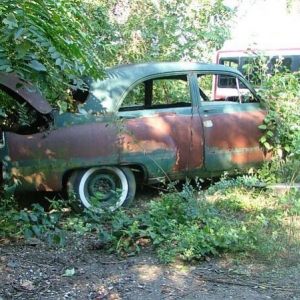 in the junk yard