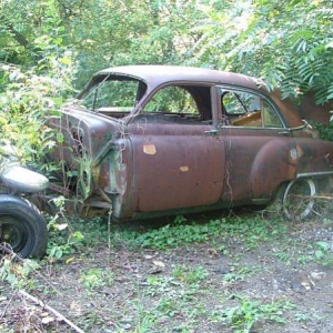 in the junk yard