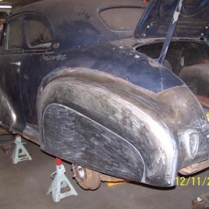 47 Chevy coupe hand made flush mounted fender skirts