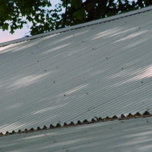 Galvanized corrugated roof