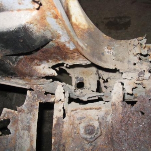 the right front cab corner of th 58