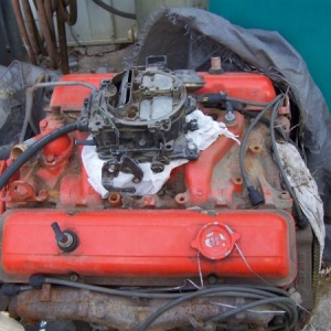 complete L-82 corvette engine was bought for another project Now it's just another belly button laying in the pile