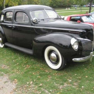 Merc sedan at last Minn car show of 2008