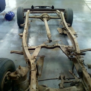 Shoved frame over.