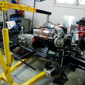 Putting the engine/trans in the frame