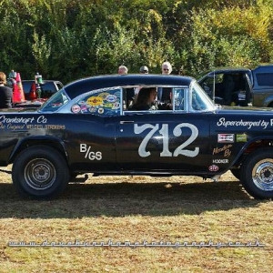 "Lucille" 1955 Chevy Bel Air Sport Coupe B/Gas Supercharged