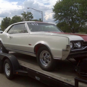 On trailer headed for Oldsmobile Nationals 2010