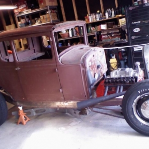 fittin' stuff together ( yes, the engine will be in a better position later on )