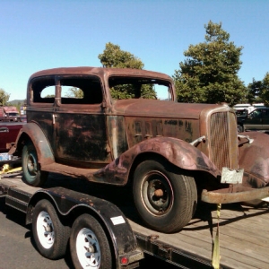 Just picking the car up it came from Cresent City CA