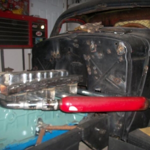 working on 
the exhaust and intake