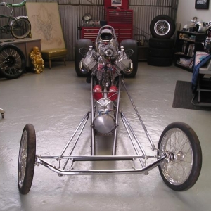 This is one of the dragsters that the late Pete Ogden and myself built for Tim Conder.