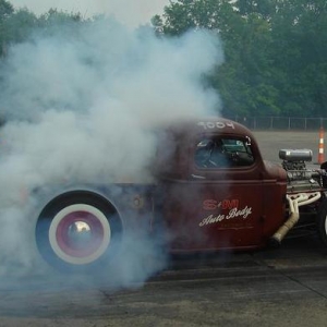 39 chevy at dragway 42 rock n race