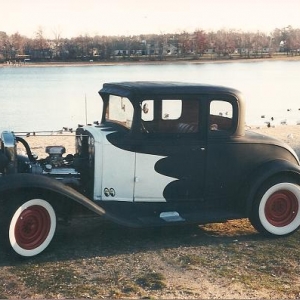 This is how my coupe looked after 3 months of thrashin' on my driveway; later, this the photo that Rod & Custom featured in Readers Rides!