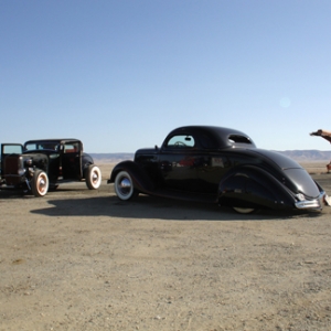 On the way home from Paso 2007.
Aaron's Deuce and Fish's '36. Photo: Aaron Kahan