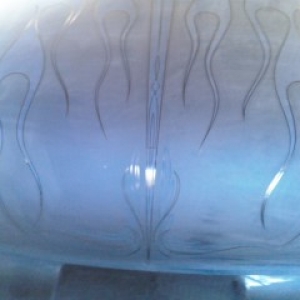 Pinstriped rear