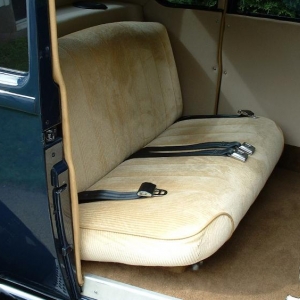 Wide cord seat material gave me the look I wanted.