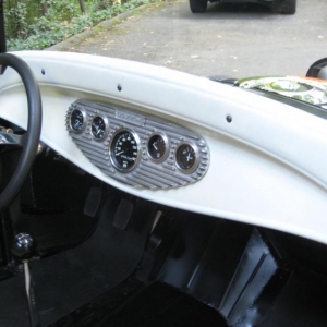 Original 32' dash with aluminum insert and SW deluxe gauges