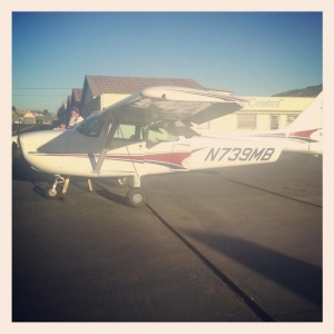 That's me doing a pre-flight