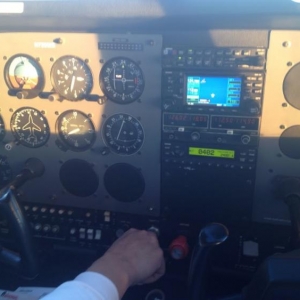Michelle at the helm
