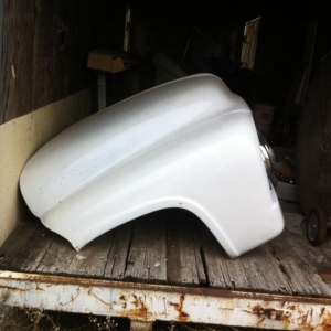 Tilt front end laying in storage