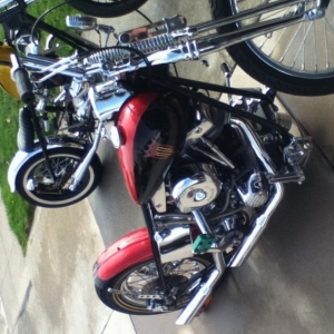 My Shovel Rigid and Triumph Chopper