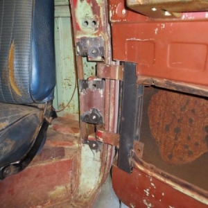 The door jamb will need some finesse but it's going to work. The door lines up and it opens/closes nice.