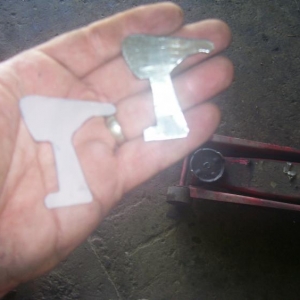 traced the cut out area on a piece of mylar drafting film and traced that onto the sheetmetal for a perfect patch