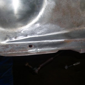 welded in and ground