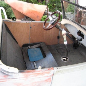 Plywood parts made for upholstery,the drop under drivers seat if for adjustible padding