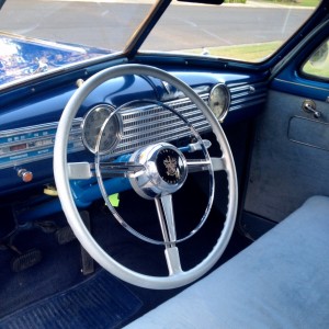 New '52 Buick wheel for the helm