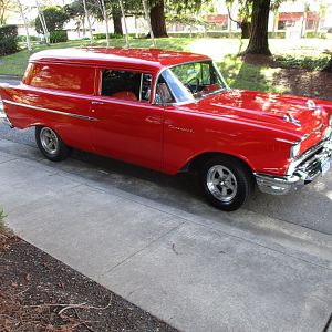 57 Chevy sedan delivery