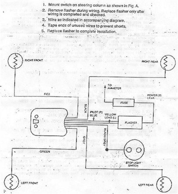 United Pacific Turn Signal Switches 5007R Wiring Diagram from www.jalopyjournal.com