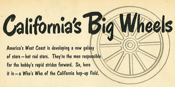 California’s Big Wheels (Who’s Who for 1952)…