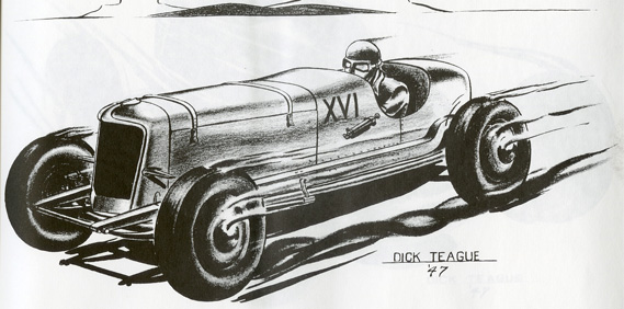 Dick Teague Hot Rod Sketches (1947)