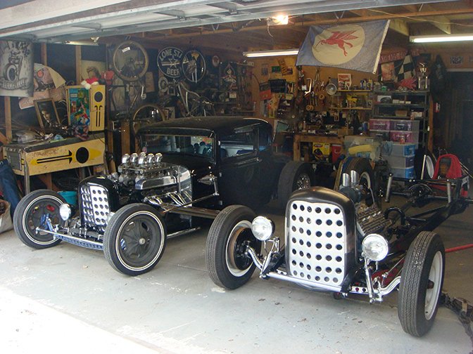 Jimmy came out for the Round Up that year and brought down Curtis' freshly finished a-coupe. The two looked like family members.