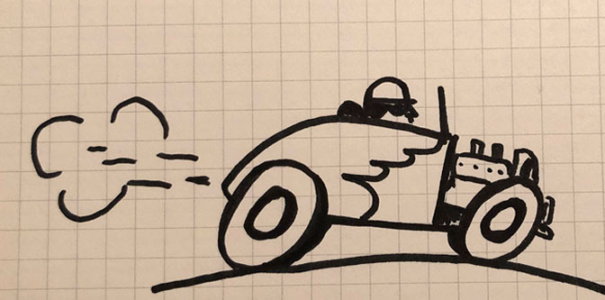 Draw a Hot Rod in 8 Easy Steps!