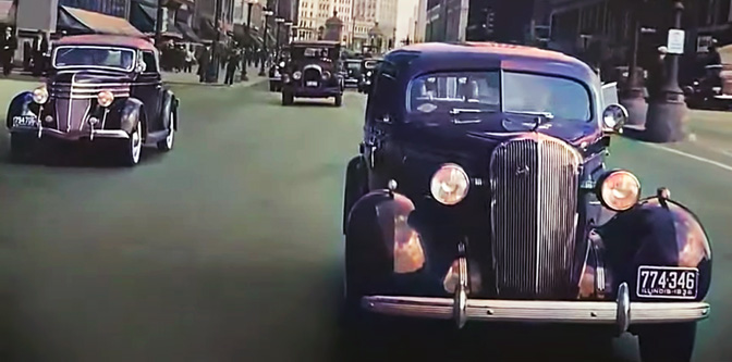 Driving the Streets of Chicago in 1930s and NYC in 1940s…