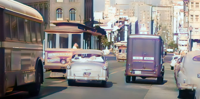 Car Spotting on the 1950 Streets of San Francisco!